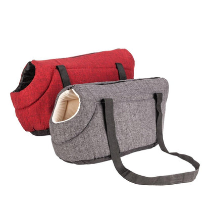 Sac de Transport Léger pour Animaux – Confort & Résistance | Gris / Rouge Rose