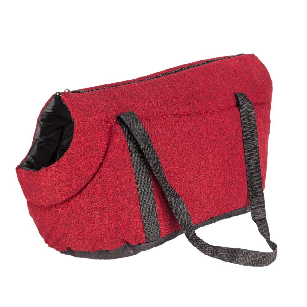 Sac de Transport Léger pour Animaux – Confort & Résistance | Gris / Rouge Rose