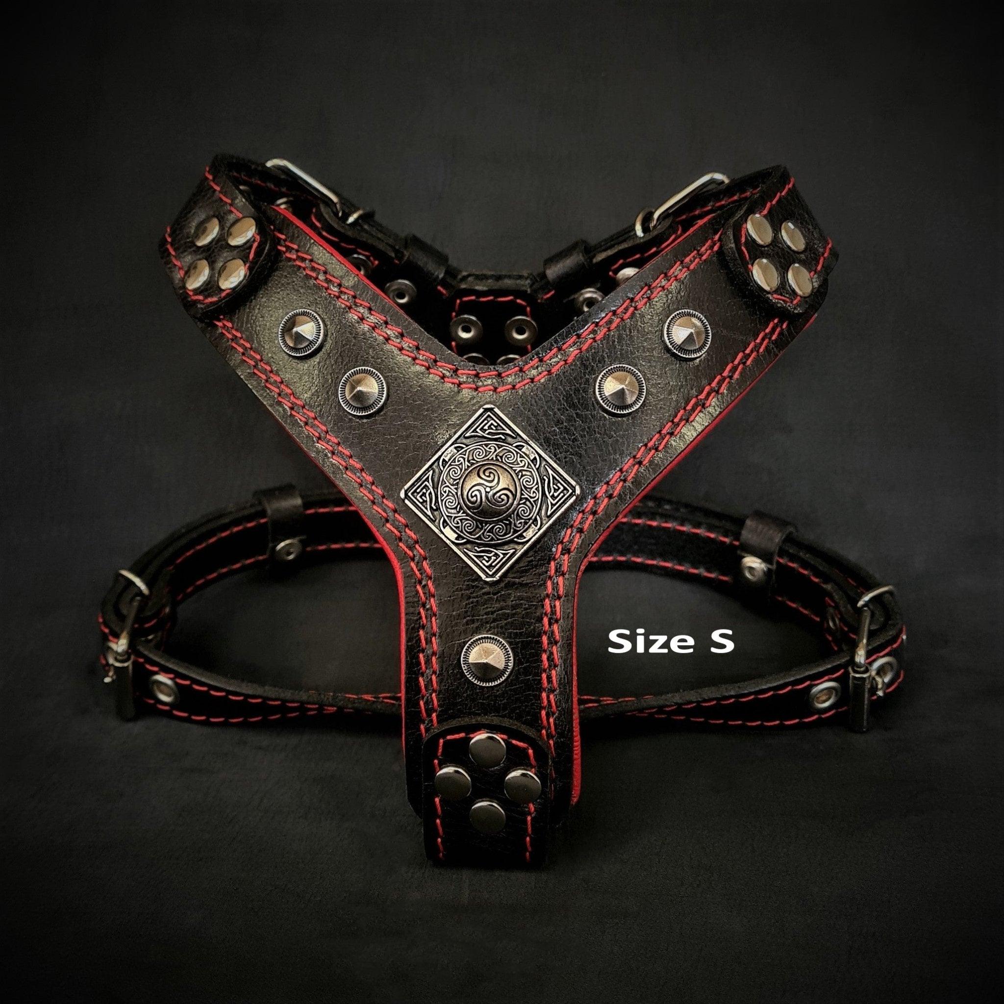 🐕‍🦺 “Eros” Harness - Black & Red (Small to Medium Size)