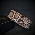 🐍 Rock Python Collar - Cuir Python Print & Soft Cushion | S–XXL