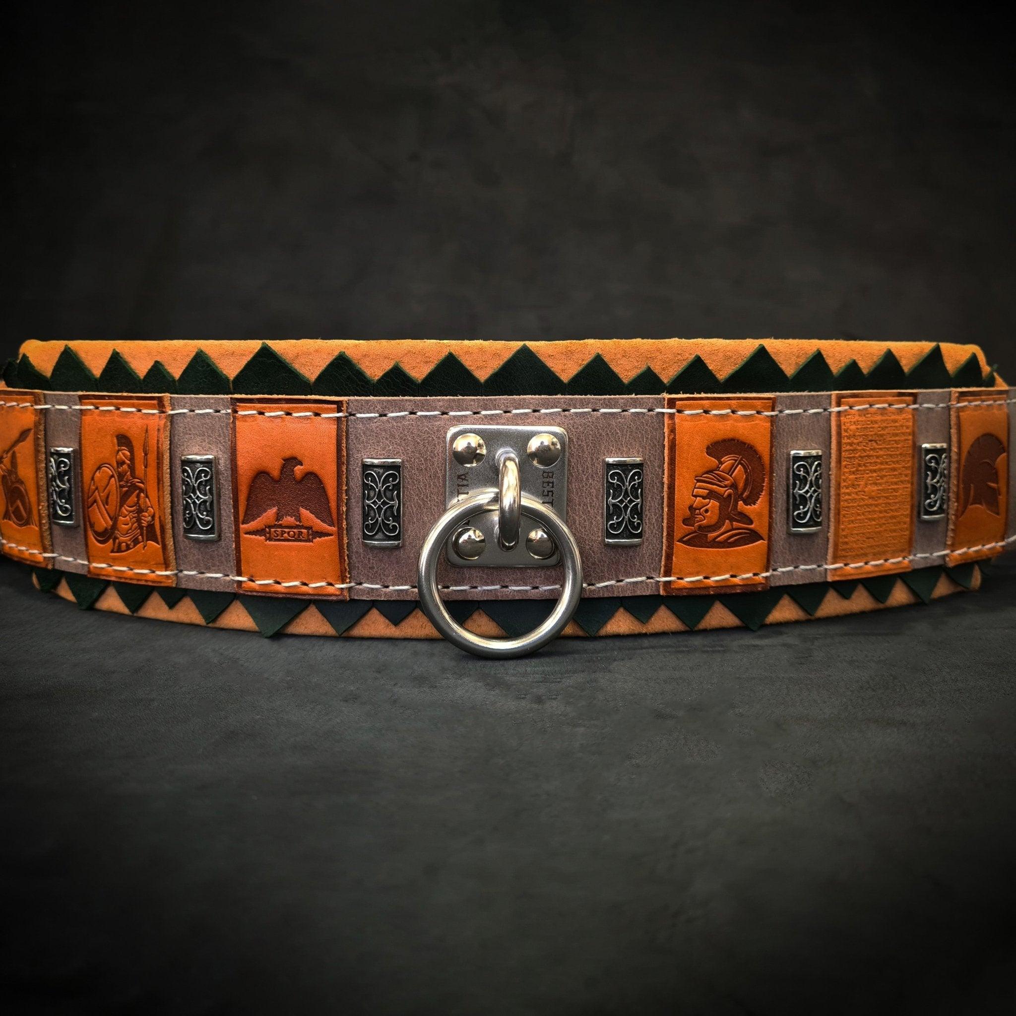 🛡️🐕 SPQR Collar - Imperial Strength, Modern Craft