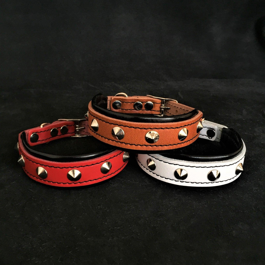 ✨ BESTIA “Superstar” Collier Chiot - Collier en Cuir Ultra Doux avec Paillettes & Rembourrage Agneau | Léger & Confortable | Fait Main en Europe