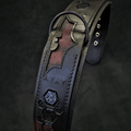 🐕 🦇 BESTIA “BATDOG” Collier en Cuir Noir - Collier Premium Inspiré Héros pour Chiens Puissants | Fait Main en Europe